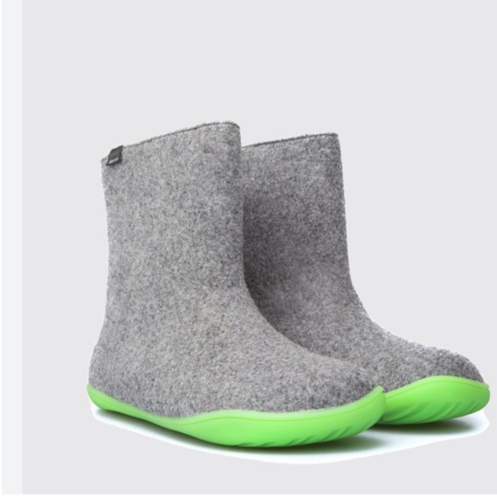 CAMPER Wabi Gray Wool Foot‎ Friendly Comfy Boots sz EU 39 US 8.5 (read)
